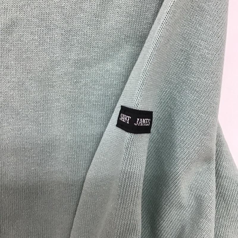 セントジェームス SAINT JAMES Tシャツ 七分袖 無地 薄緑 / ライトグリーン / レディース USED 古着 中古 10132122