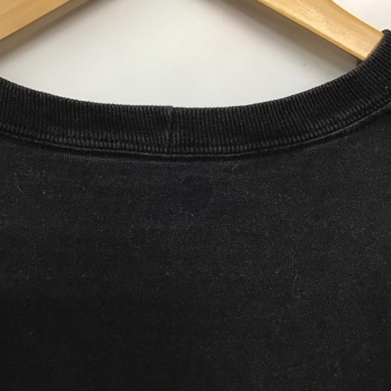 カーハート Carhartt Tシャツ 半袖 半袖カットソー プリントTシャツ クルーネックカットソー L ロゴ、文字 黒 / ブラック / メンズ USED 古着 中古 10137076