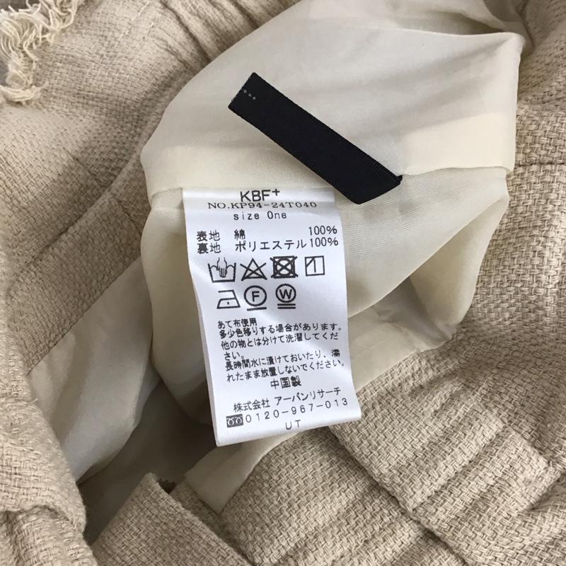 ケービーエフ KBF パンツ ワークパンツ、ペインターパンツ ワークパンツ ワイドパンツ カジュアルパンツ ONE SIZE 無地 ベージュ / ベージュ / レディース USED 古着 中古 10145417