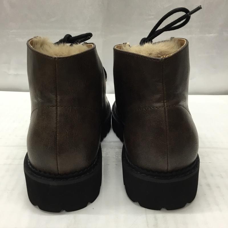 マウジー MOUSSY ブーツ ショートブーツ 010EAK52-5990 FAUX FUR TYROLEAN SHOES ファー 箱有 S 無地 茶 / ブラウン / レディース USED 古着 中古 10108218