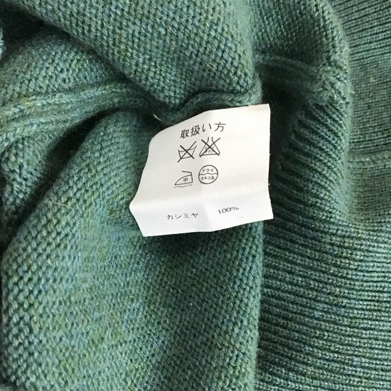 ブルックスブラザーズ BROOKS BROTHERS ニット、セーター 長袖 長袖ニットカットソー ニット セーター Vネックニット M 無地 緑 / グリーン / メンズ USED 古着 中古 10113620