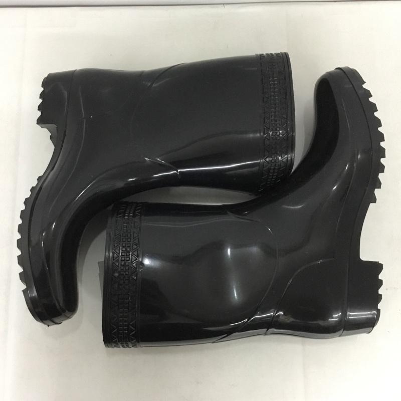 アキレス achilles 長靴、レインシューズ 長靴、レインシューズ 24cm ショート丈 24.0cm 無地 黒 / ブラック / レディース USED 古着 中古 10138314