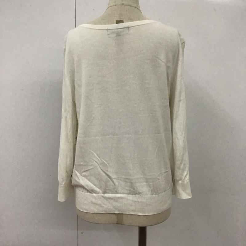 リフレクト Reflect カットソー 七分袖 BJ101-38230 クルーネック 11 花柄 白 / ホワイト /  レディース USED 古着 中古 10108394