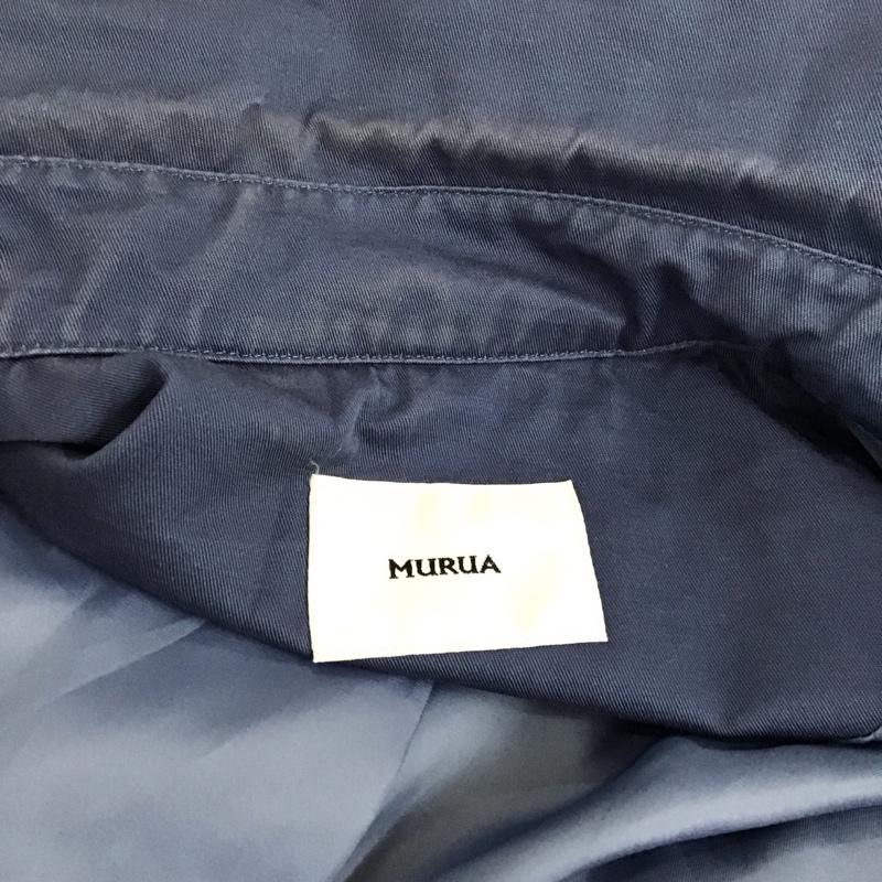 ムルーア MURUA コート トレンチコート 012010000401 レースプリーツトレンチコート FREE 無地 青 / ブルー / レディース USED 古着 中古 10121178