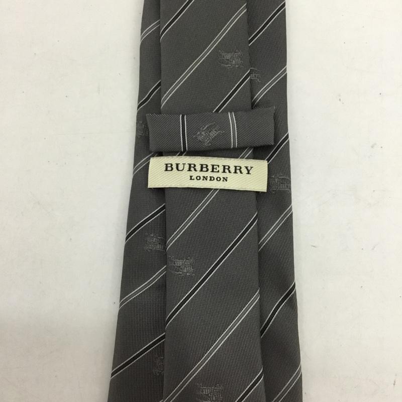 バーバリーロンドン Burberry London ネクタイ ネクタイ シルク 総柄 灰 / グレー / メンズ USED 古着 中古 10130026