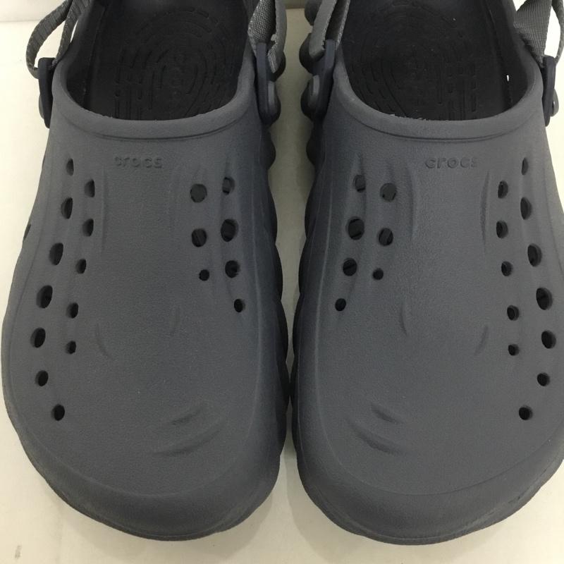 クロックス crocs サンダル サンダル ECHO CLOG M9 ロゴ、文字 紺 / ネイビー / メンズ USED 古着 中古 10128983
