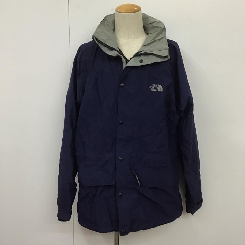 ザノースフェイス THE NORTH FACE ジャケット、上着 ジャンパー、ブルゾン ジップアップジャケット ジャンパー ジャケット カジュアルジャケット パーカー L ロゴ、文字 紺 / ネイビー / メンズ USED 古着 中古 10106974