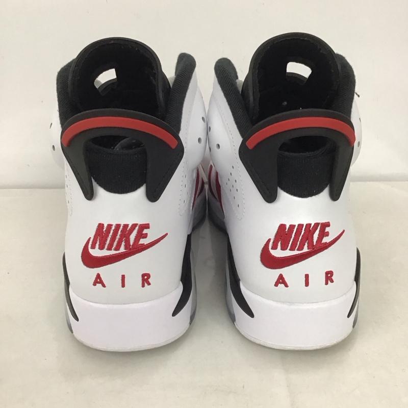 ナイキ NIKE スニーカー スニーカー CT8529 106 AIR JORDAN 6 RETRO 28cm 箱有 28.0cm ロゴ、文字 白 / ホワイト / X 黒 / ブラック / X えんじ / ワインレッド / メンズ USED 古着 中古 10132473