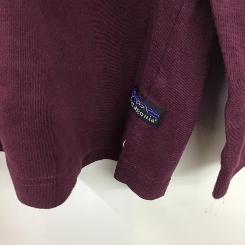パタゴニア patagonia ポロシャツ 長袖 54705f4 長袖ポロシャツ 長袖カットソー ラガーシャツ 00s L ボーダー柄 黄 / イエロー / X 紫 / パープル / X 紺 / ネイビー / メンズ USED 古着 中古 10134696