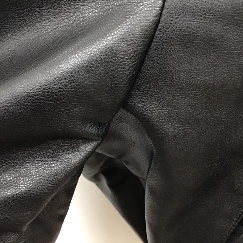 ザラ ZARA ジャケット、上着 ジャンパー、ブルゾン ジップアップジャケット フェイクレザー アウター M 無地 黒 / ブラック / レディース USED 古着 中古 10118523