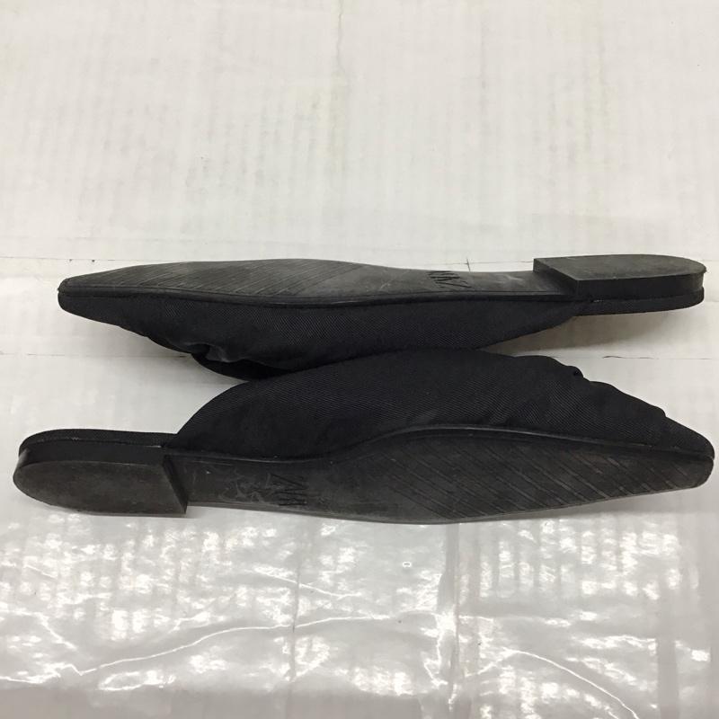 ザラ ZARA ミュール ミュール 7526 001 040 37 無地 黒 / ブラック / レディース USED 古着 中古 10118413