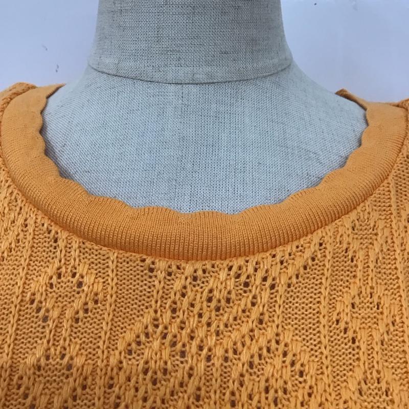 ザラ ZARA カットソー 半袖 半袖カットソー Tシャツ クルーネックカットソー S 橙 / オレンジ / レディース USED 古着 中古 10112117