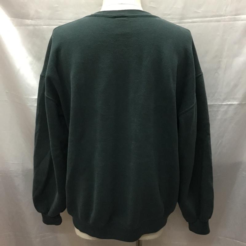 ラッセルアスレティック Russell Athletic トレーナー 長袖 XL 無地 緑 / グリーン / メンズ USED 古着 中古 10109619