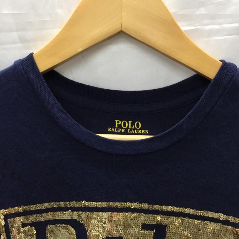 ポロラルフローレン POLO RALPH LAUREN Tシャツ 半袖 XS 無地 紺 / ネイビー / レディース USED 古着 中古 10110750