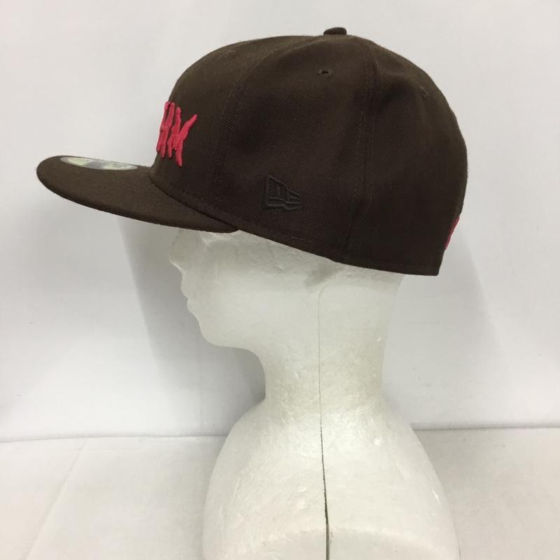 アイスクリーム ICECREAM 帽子 キャップ NEW ERA 59FIFTY ウール 61.5cm ロゴ、文字 茶 / ブラウン / メンズ USED 古着 中古 10128803