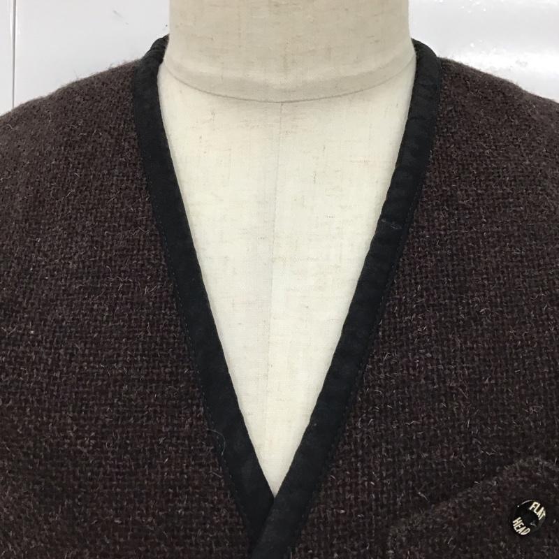 古着 USED ベスト ベスト ベスト ノースリーブカットソー 前ボタン glorypark 36 無地 茶 / ブラウン / メンズ USED 古着 中古 10119149