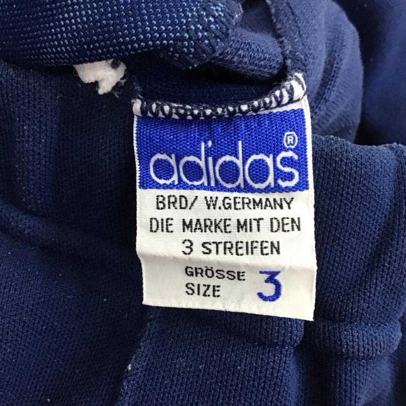 アディダス adidas ボトムス ボトムス ジャージ スポーツウェア サイドライン 70S デサント 西ドイツ製 3 ロゴ、文字 紺 / ネイビー / メンズ USED 古着 中古 10109939