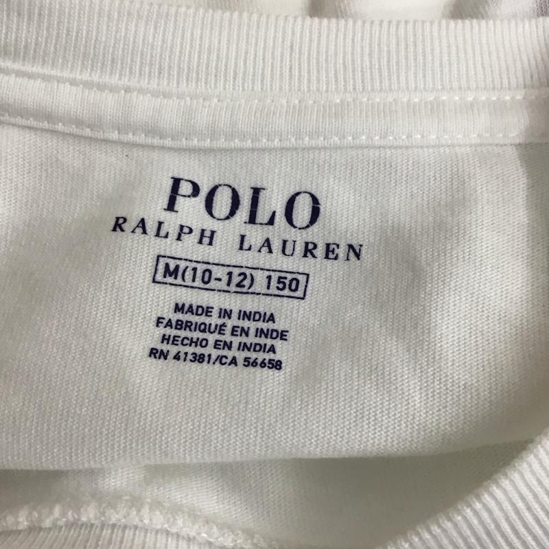 ポロラルフローレン POLO RALPH LAUREN Tシャツ 半袖 半袖カットソー プリントTシャツ クルーネックカットソー M ロゴ、文字 白 / ホワイト / レディース USED 古着 中古 10118606