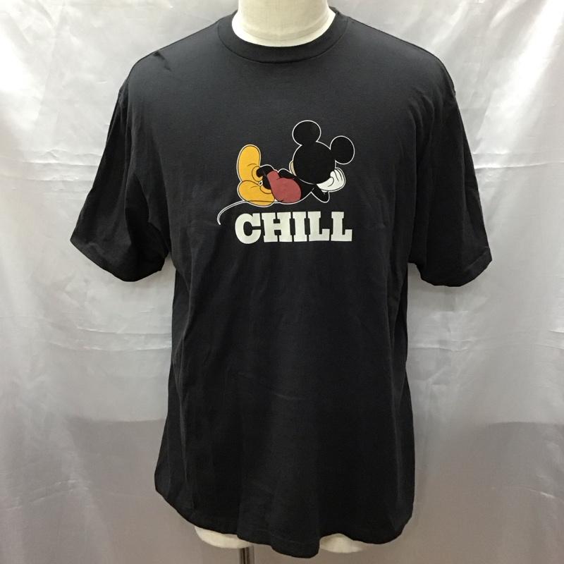 スタンダード カリフォルニア STANDARD CALIFORNIA Tシャツ 半袖 半袖カットソー プリントTシャツ クルーネックカットソー XL ロゴ、文字 黒 / ブラック /  メンズ USED 古着 中古 10113174