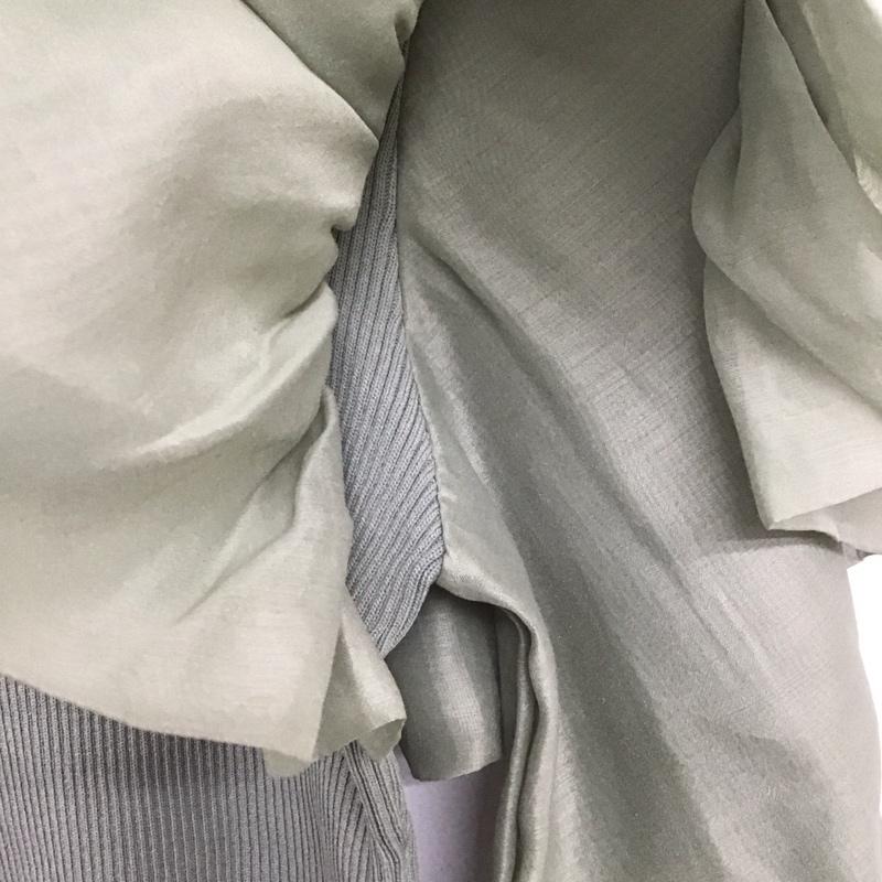 ザラ ZARA カットソー 長袖 S 無地 薄緑 / ライトグリーン / レディース USED 古着 中古 10124797