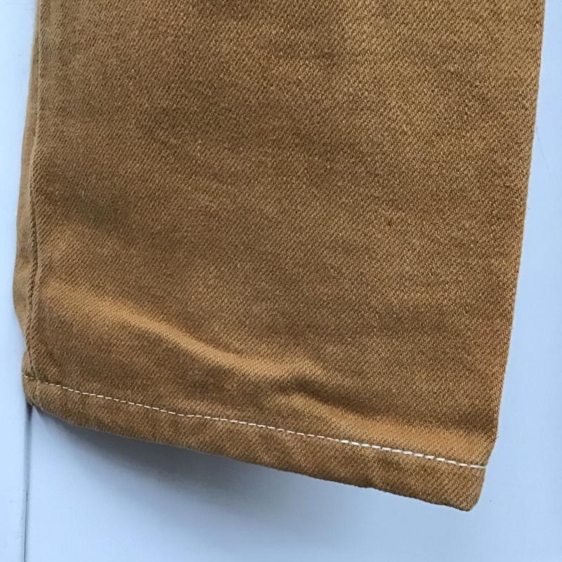 リー Lee パンツ デニム、ジーンズ デニムパンツ スリムパンツ ジーンズ 90s ロゴ、文字 橙 / オレンジ /  メンズ USED 古着 中古 10124722