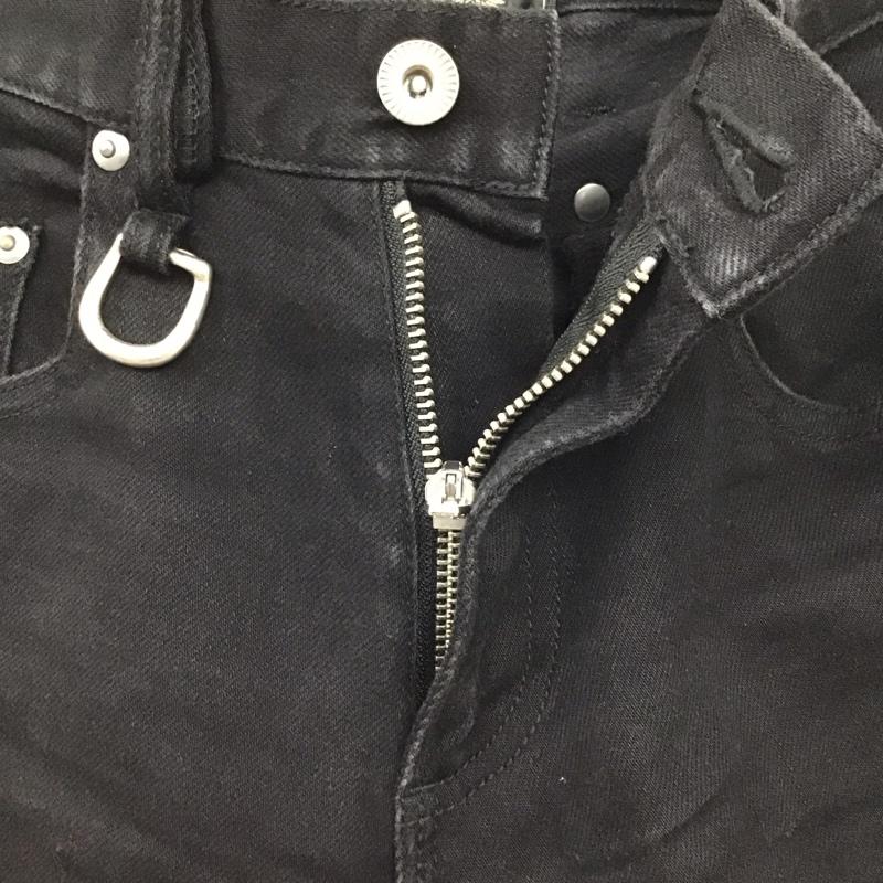 スカルフライト SKULLFLIGHT パンツ デニム、ジーンズ スキニーパンツ 29 無地 黒 / ブラック /  メンズ USED 古着 中古 10121320