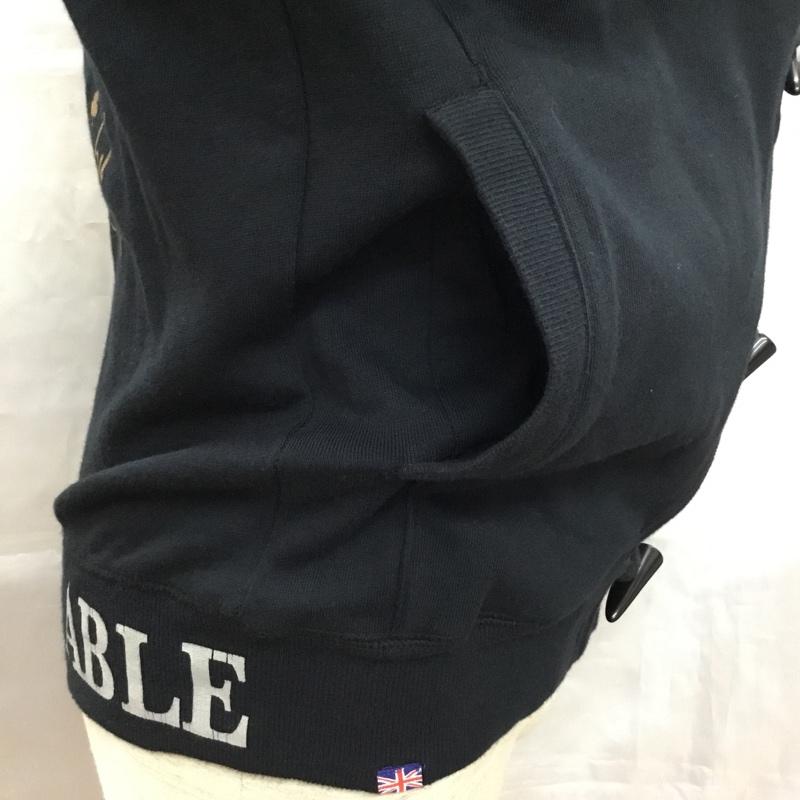 ノートン Norton カーディガン 長袖 33N1208 スウェット ショールカラー バックプリント 刺繍 M ロゴ、文字 黒 / ブラック / メンズ USED 古着 中古 10109267