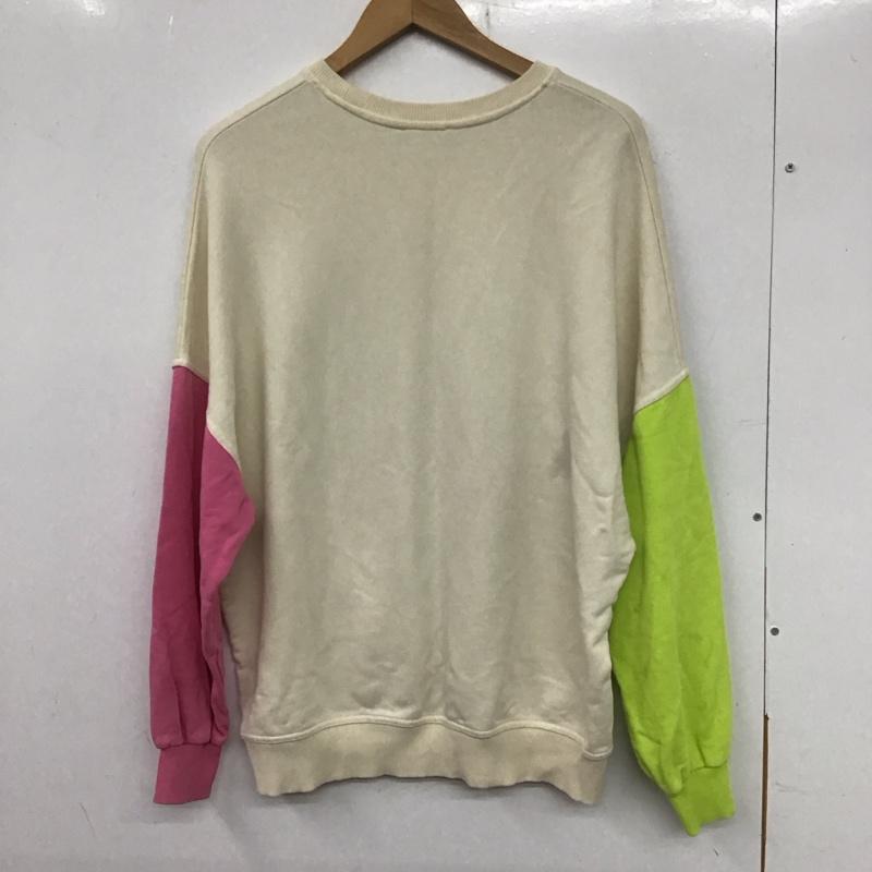 ベルシュカ Bershka トレーナー 長袖 長袖トレーナー スウェット クルーネック プルオーバー S プリント マルチカラー / マルチカラー / レディース USED 古着 中古 10135020