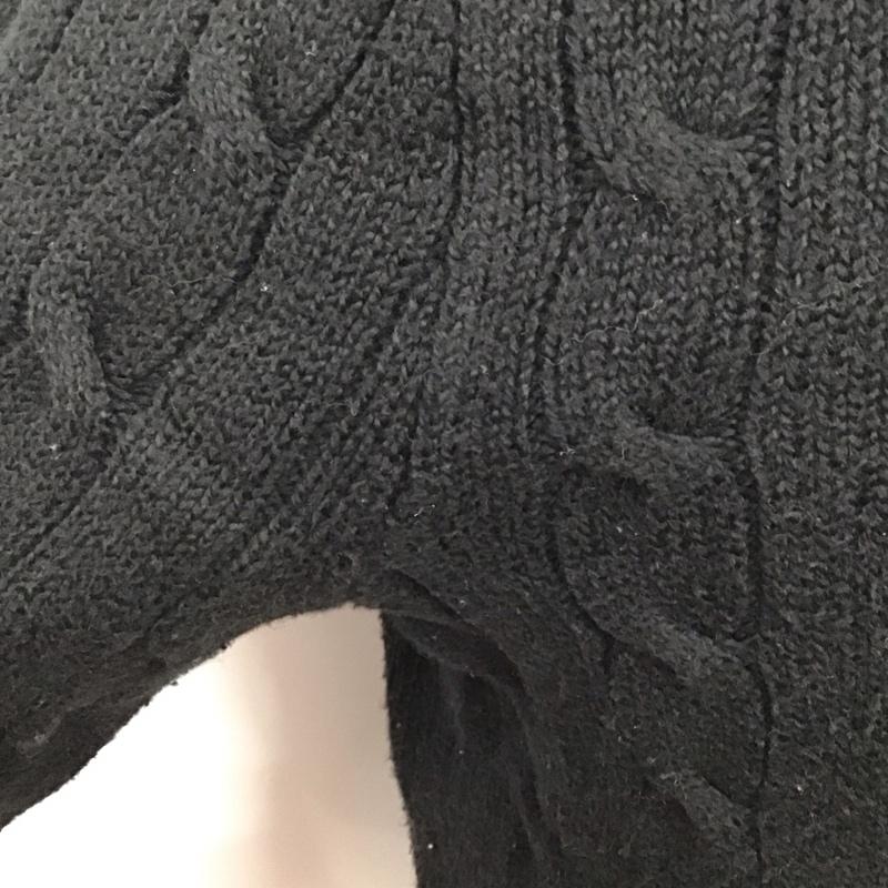 ポロラルフローレン POLO RALPH LAUREN ニット、セーター 長袖 長袖ニットカットソー ニット セーター クルーネックニット M ロゴ、文字 黒 / ブラック / メンズ USED 古着 中古 10123827
