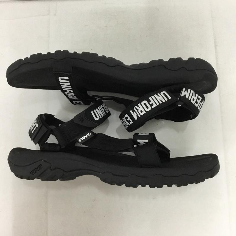テバ Teva サンダル サンダル 1016721 uniform experiment スポーツサンダル スポサン 28cm 28.0cm ロゴ、文字 黒 / ブラック / メンズ USED 古着 中古 10133539
