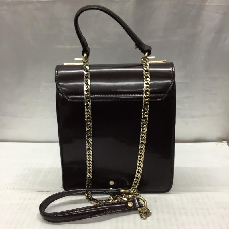 ザラ ZARA ハンドバッグ ハンドバッグ ショルダー 2way ミニバッグ 無地 ボルドー / ボルドー / レディース USED 古着 中古 10118311