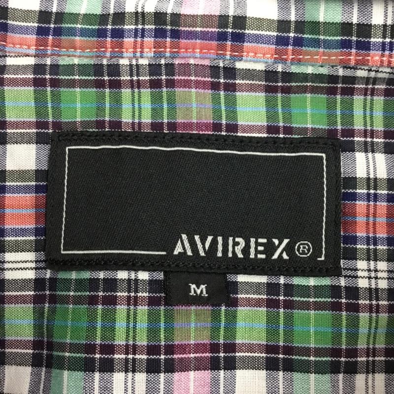 アヴィレックス AVIREX シャツ、ブラウス 長袖 長袖シャツ カラーシャツ ポケットシャツ 長袖カットソー チェックシャツ M チェック マルチカラー / マルチカラー /  メンズ USED 古着 中古 10108933