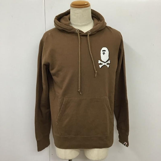アベイシングエイプ A BATHING APE パーカー 長袖 長袖パーカー フード付きパーカー プリントスウェット トレーナー XL ロゴ、文字 茶 / ブラウン /  メンズ USED 古着 中古 10118076