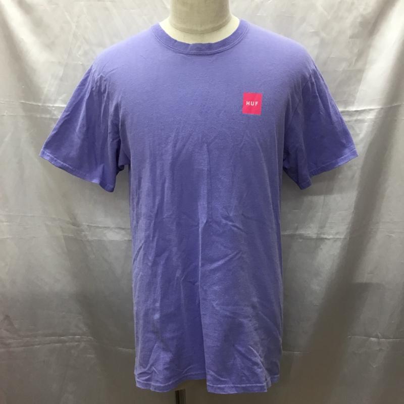ハフ HUF Tシャツ 半袖 半袖カットソー プリントTシャツ クルーネックカットソー M ロゴ、文字 紫 / パープル /  メンズ USED 古着 中古 10112306