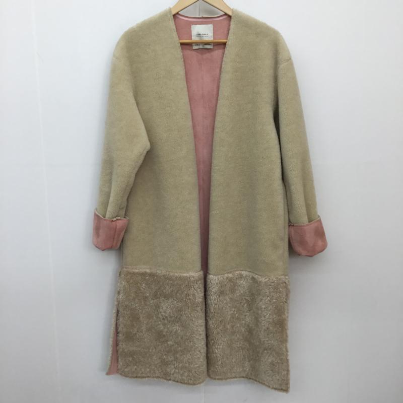 ザラベーシック ZARA BASIC コート コート一般 ボアコート XS 無地 ベージュ / ベージュ / レディース USED 古着 中古 10137467
