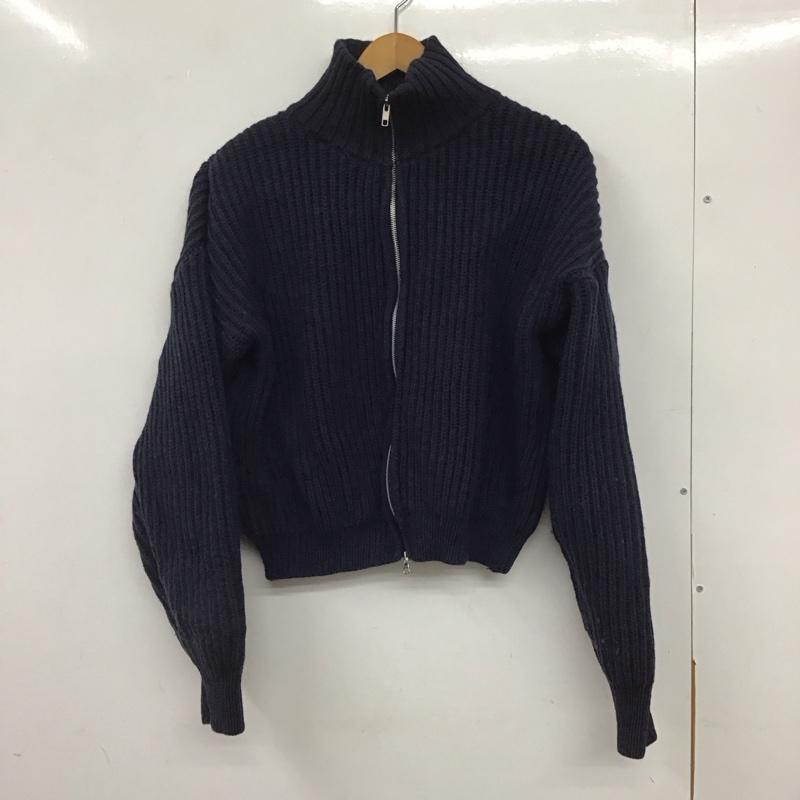 古着 USED ニット、セーター 長袖 ニット S 無地 紺 / ネイビー / レディース USED 古着 中古 10134262