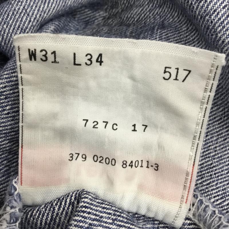 リーバイス Levi s パンツ デニム、ジーンズ 517 USA製 84011-3 31インチ 無地 青 / ブルー /  メンズ USED 古着 中古 10125241