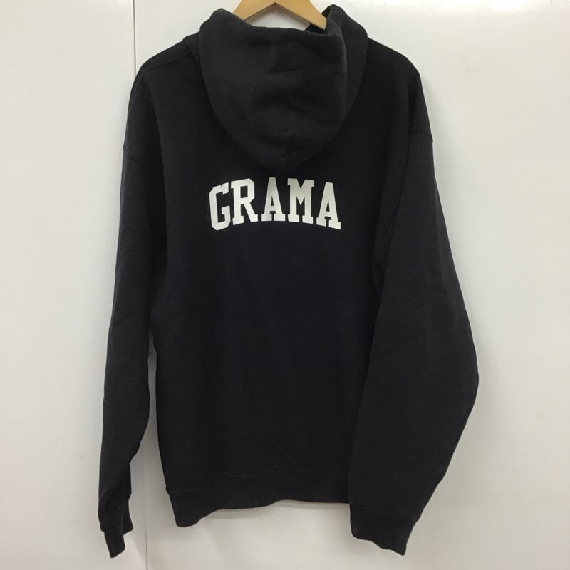 ラッセルアスレティック Russell Athletic パーカー 長袖 ロゴ、文字 X プリント 黒 / ブラック / メンズ USED 古着 中古 10130154