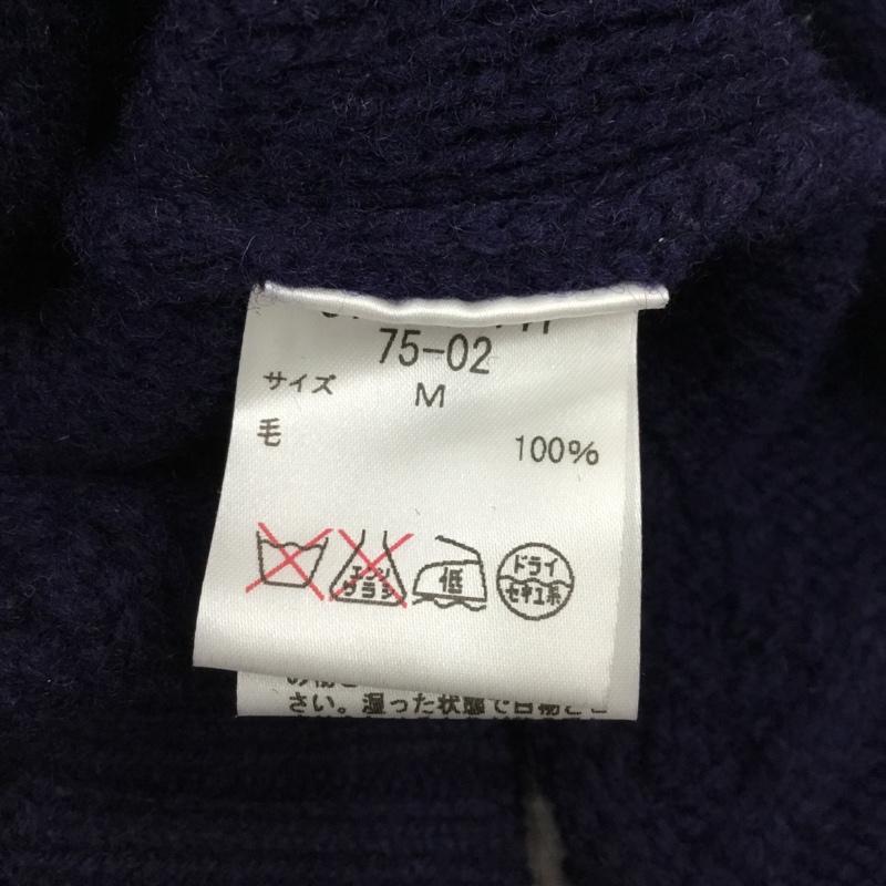 ニューヨーカー ブルー NEWYORKER BLUE カーディガン 長袖 長袖ニットカーディガン リブニットカーディガン 前ボタン M 紺 / ネイビー / メンズ USED 古着 中古 10113384
