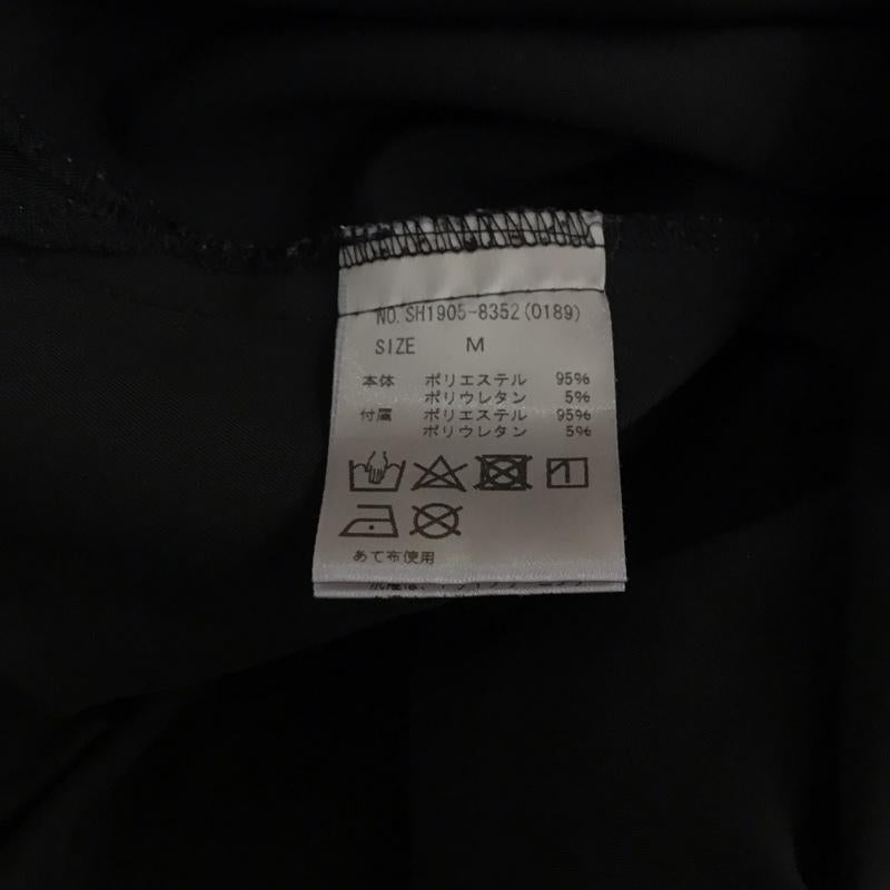 ジェイミーエーエヌケー Jamieエーエヌケー ワンピース ロングスカート 長袖シャツワンピース 前開きシャツ カラーシャツ ロングワンピース M プリント 黒 / ブラック / レディース USED 古着 中古 10130912