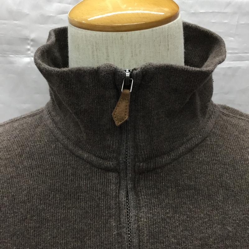 ポロラルフローレン POLO RALPH LAUREN ニット、セーター 長袖 ハーフジップ L ワンポイント 茶 / ブラウン / メンズ USED 古着 中古 10116126