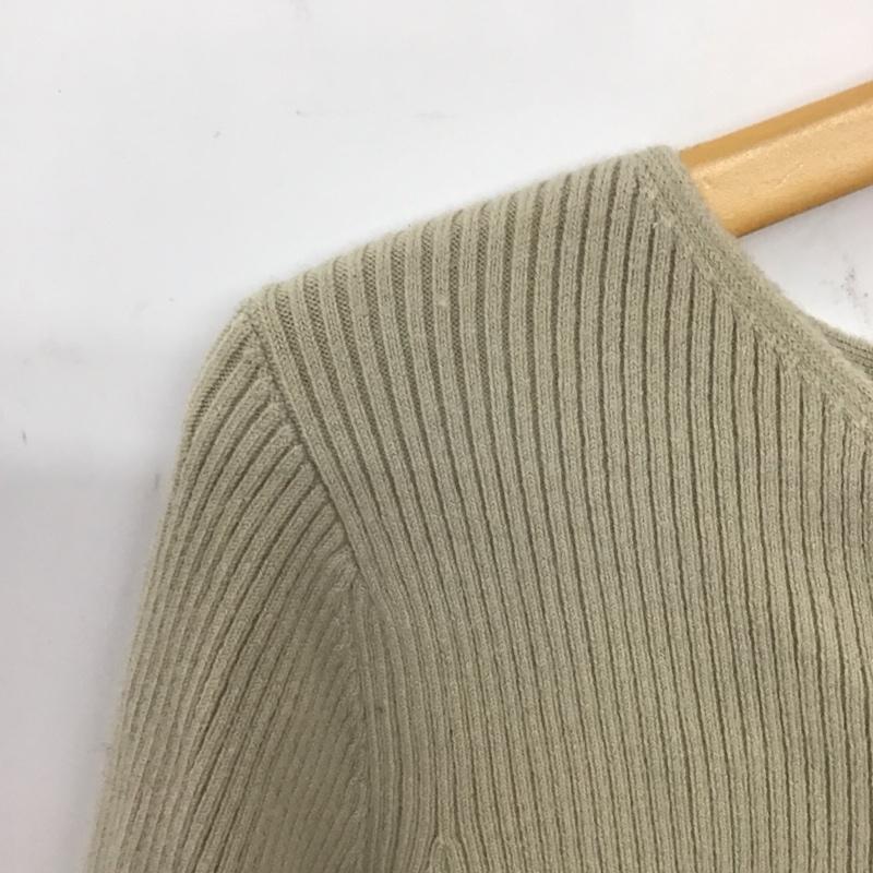 ミラオーウェン Mila Owen ニット、セーター 長袖 0 無地 ベージュ / ベージュ / レディース USED 古着 中古 10133178