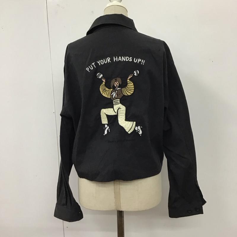 スライ SLY ジャケット、上着 ジャケット、ブレザー 030asa01-0210 NAIJEL GRAPH ナイジェルグラフ コラボ HANDS UP ジップアップ ジャケット ブルゾン FREE 無地 黒 / ブラック / レディース USED 古着 中古 10119875