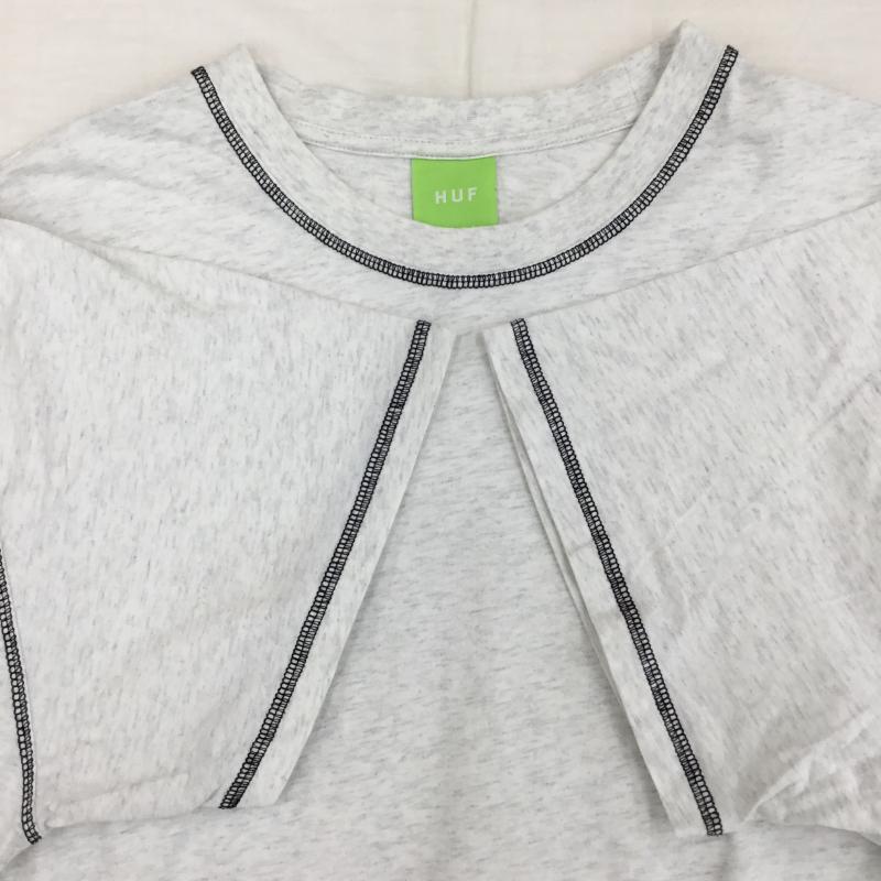 ハフ HUF Tシャツ 半袖 XL ロゴ、文字 灰 / グレー / メンズ USED 古着 中古 10139093