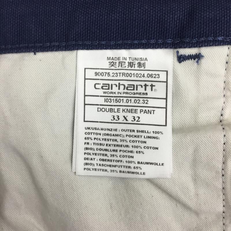 カーハートダブリューアイピー Carhartt WIP パンツ ワークパンツ、ペインターパンツ DOUBLE KNEE PANT I031501.01.02.32 33インチ 無地 紺 / ネイビー / メンズ USED 古着 中古 10128838