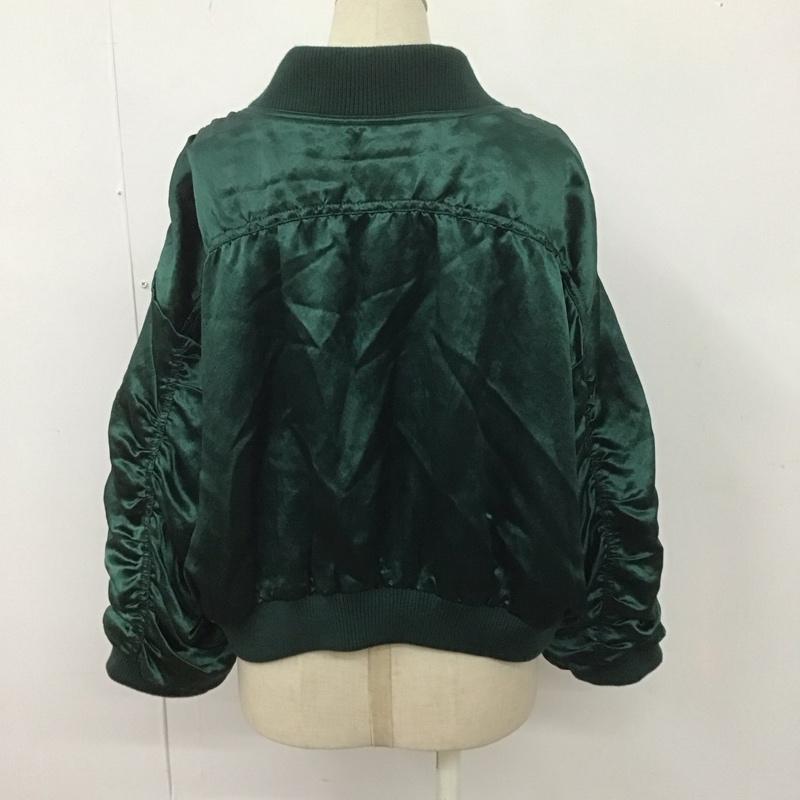 イネド INED ジャケット、上着 ジャンパー、ブルゾン 71-73144009 シャーリング 無地 緑 / グリーン / レディース USED 古着 中古 10108293