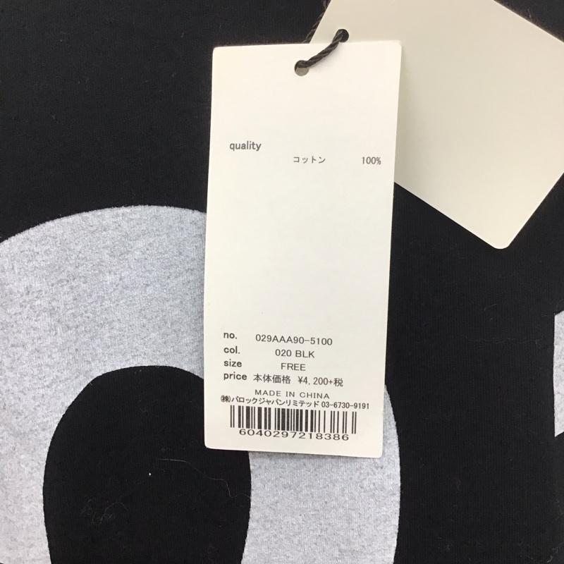 マウジー MOUSSY カットソー 長袖 長袖カットソー クルーネックカットソー ロングスリーブカットソー プリントTシャツ FREE プリント 黒 / ブラック / レディース USED 古着 中古 10109177