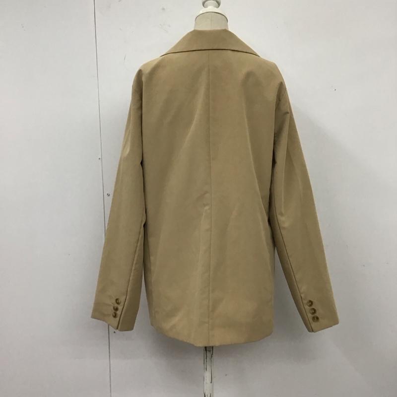 ナイスクラップ NICE CLAUP ジャケット、上着 ジャケット、ブレザー 230120 Continuer de NICE CLAUP テーラードJK FREE 無地 ベージュ / ベージュ / レディース USED 古着 中古 10121099