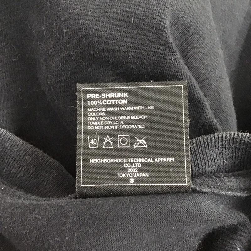 ネイバーフッド NEIGHBORHOOD Tシャツ 半袖 クルーネック プリント 2 ロゴ、文字 黒 / ブラック / メンズ USED 古着 中古 10123010
