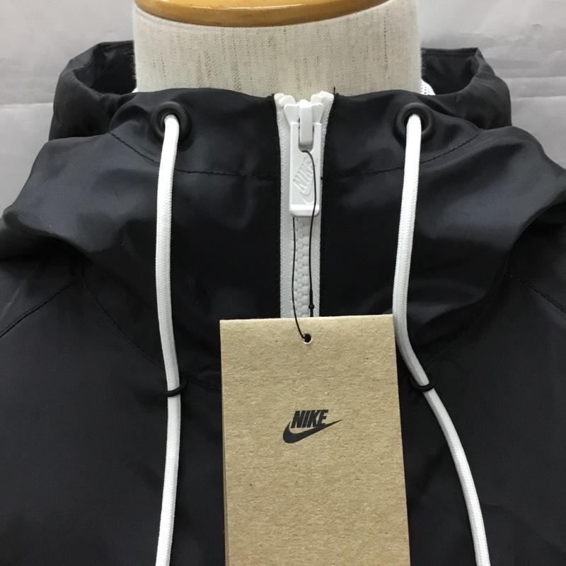 ナイキ NIKE ジャケット、上着 ジャンパー、ブルゾン DA0002-134 ウィンドランナーフーディジャケット ジップアップジャケット スポーツウェア L ロゴ、文字 白 / ホワイト / X 黒 / ブラック / メンズ USED 古着 中古 10110993